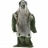 Haunted Hill Farm Life-Size Moaning Skeleton Prop with Rotating Head, Indoor/Outdoor Halloween Decor, Mortia