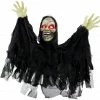 Haunted Hill Farm 24 in. Pop-Up Animatronic Ghoul, Indoor/Outdoor Halloween Decor, Flashing Red Eyes, Poseable