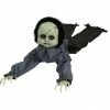 Haunted Hill Farm 43 in. Animatronic Doll, Indoor/Outdoor Halloween Decor, Light-Up Blue Eyes, Battery-Operated