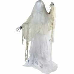 Haunted Hill Farm Life Size Animatronic Ghoul, Indoor/Outdoor Halloween Decor, Multi-Colored Body, Poseable