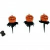 Haunted Hill Farm Lawn Decor Pumpkin Heads, Outdoor Halloween Decor, Light-Up, Hanging Option