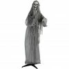 Haunted Hill Farm Life Size Animatronic Reaper, Indoor/Outdoor Halloween Decor, Multi-Colored Body, Poseable