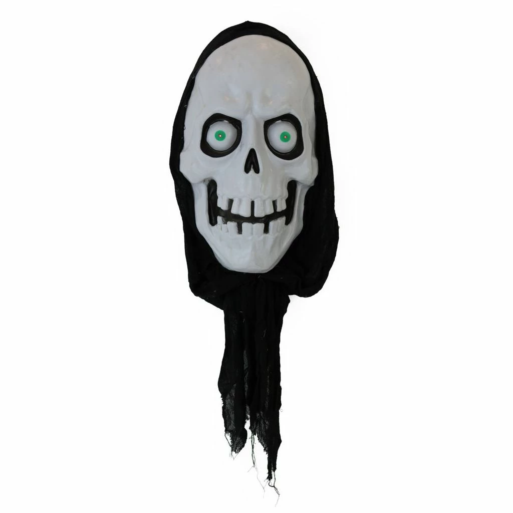 Haunted Hill Farm 2.5 ft. Animated Reaper, Sound, LED Eyes, Battery-Operated, Halloween Decor, Indoor/Outdoor, HHDHRPR-1LS