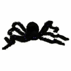 Haunted Hill Farm 2.25 ft. Floating Spider, Indoor/Outdoor Halloween Decoration, LED Purple Eyes, Ichabod, HHSPD-3HLSA