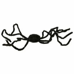 Haunted Hill Farm 3.7 ft. Spider with Black Eyes, Indoor/Outdoor Halloween Decoration, Poseable, Hades, HHSPD-8F
