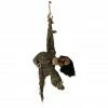 Haunted Hill Farm 3.9 ft. Hanging Zombie, Indoor/Outdoor Halloween Decoration, LED Red Eyes, Poseable, HHZOMB-1HLSA
